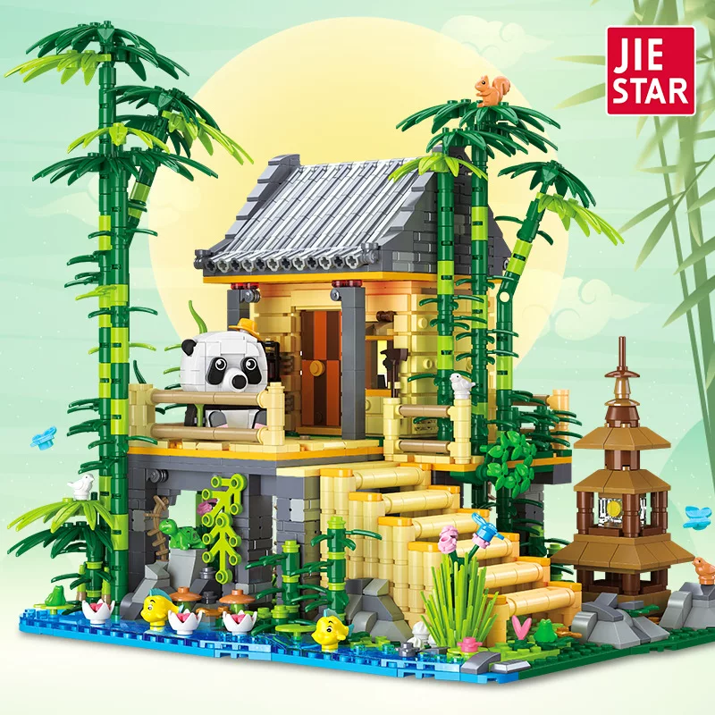 59093-1 JieStar 59093 Bamboo House - Image 1