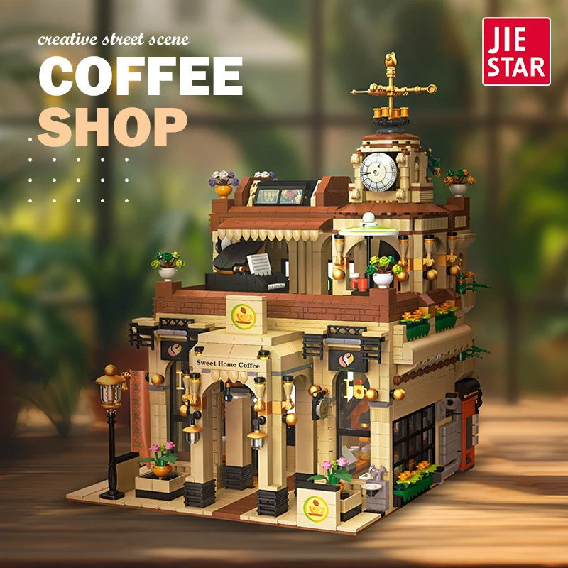 89120-1 JieStar 89120 European Retro Coffee Shop - Image 1